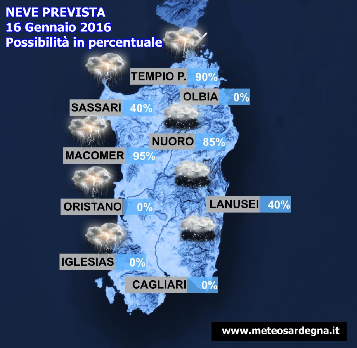 Neve Sardegna - Sardegna, arriva l’Inverno