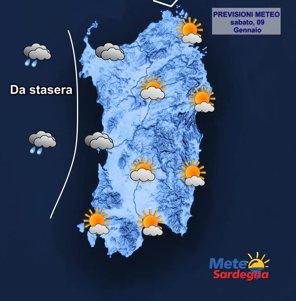 Oggi2 - Bel tempo, anche oggi punte di oltre 20°C. Ma arriva una perturbazione