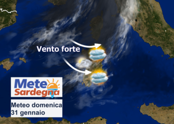 domenica 31 350x250 - Anticiclone persistente e siccità in Sardegna. Ultime novità per febbraio