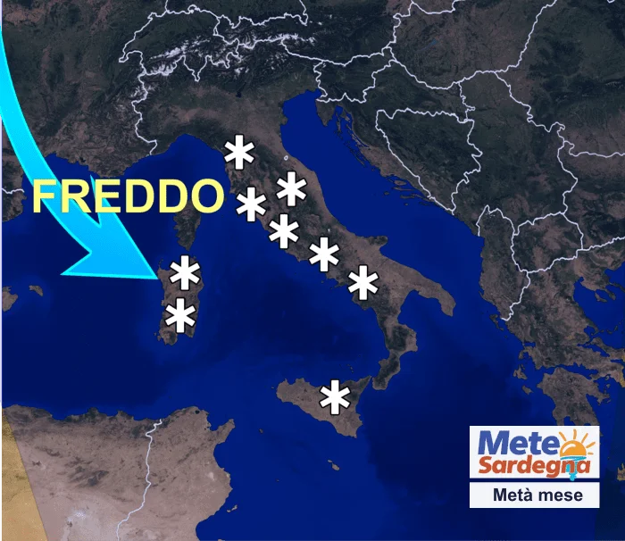 meta mese sardegna focus - Alta Pressione in arrivo, ma seguirebbe una fase con freddo intenso e nevicate a bassa quota