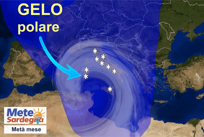 meta mese sardegna - Alta Pressione in arrivo, ma seguirebbe una fase con freddo intenso e nevicate a bassa quota