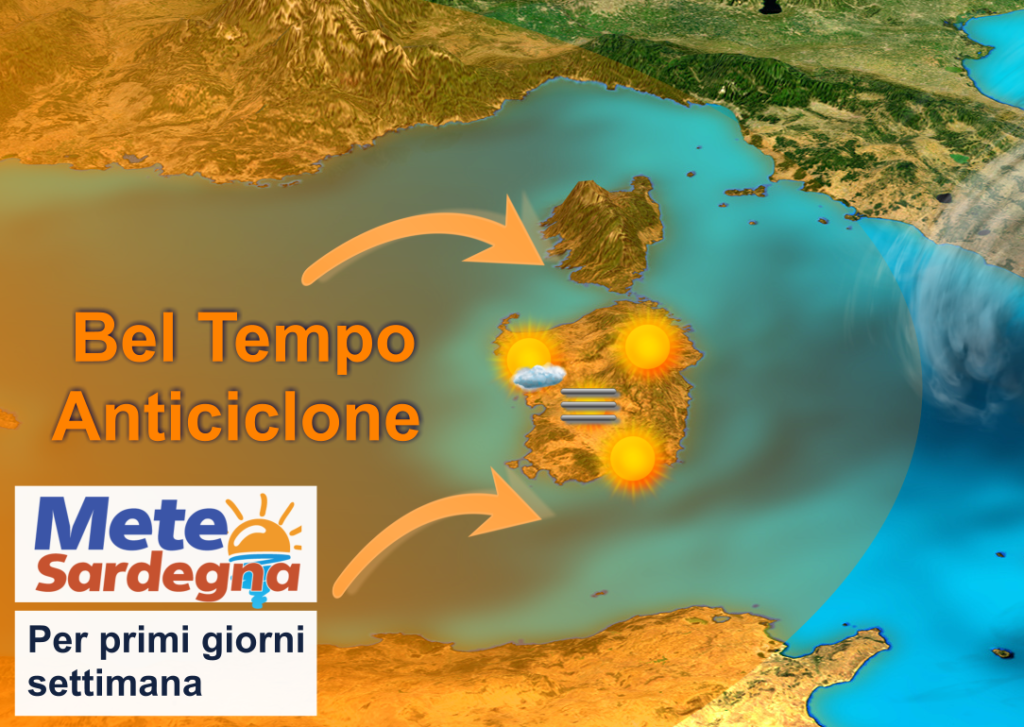meteo inizio settimana 1024x727 - Lungo periodo di bel tempo, temperature in rialzo. Anticipo di primavera