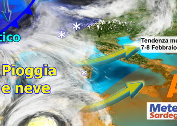 meteo sardegna 7 8 febbraio 350x250 - Anticiclone persistente e siccità in Sardegna. Ultime novità per febbraio