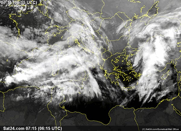 meteosat 1 - Sardegna, meteo in sensibile peggioramento in queste ore. Webcam Sardegna