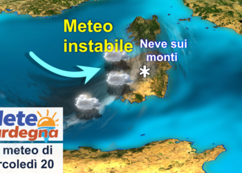 prev meteo sardegna 350x250 - Weekend in Sardegna tra sole, qualche acquazzone e il mite Scirocco