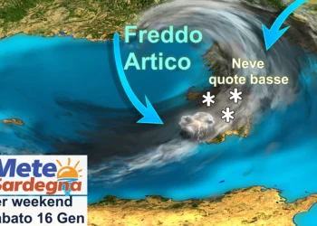 prevmeteosardegna maxi 350x250 - Meteo weekend: arriva freddo ed anche la neve a bassa quota. Ecco dettagli