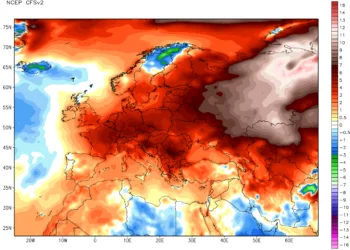 Anomalie termiche1 350x250 - Bilancio prima settimana d'agosto: prosegue il caldo anomalo
