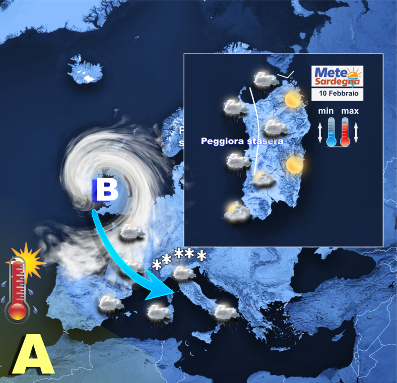 Meteo Sardegna 1 - Meteo variabile e in serata nuovo peggioramento