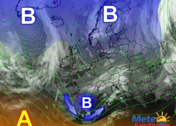 Meteosat 1 1 350x250 - Perturbazione a ridosso delle coste ovest: imminente peggioramento