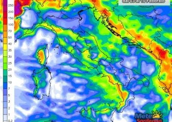 Piogge 350x250 - Possibili isolati piovaschi pomeridiani sul Gennargentu