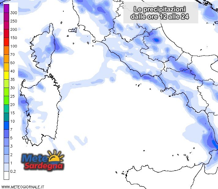 Piogge Sardegna - Oggi pioverà? Scopriamolo