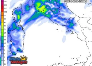Piogge6 350x250 - Previsti piovaschi o deboli piogge su coste ovest