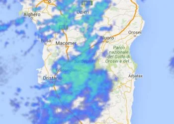 Radar Sardegna 2 1 350x250 - Possibili isolati piovaschi pomeridiani sul Gennargentu