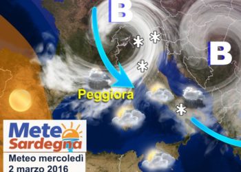 meteo sardegna prima settimana marzo maltempo perturbazioni freddo 350x250 - Stop anticiclone, meteo variabile con perturbazioni e forti sbalzi termici