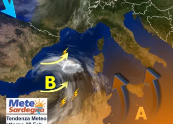 tendenza meteo lungo termine 350x250 - Meteo febbraio: altre perturbazioni in serie, fasi piovose e neve sui monti