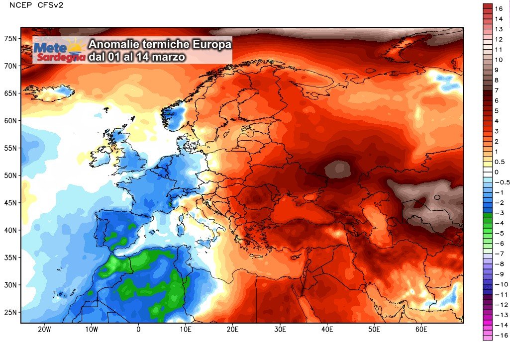 Anomalie termiche - Dopo mesi di caldo, marzo in Sardegna sta portando freddo