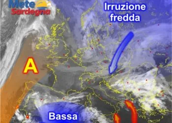 Meteosat Sardegna 10 350x250 - Il peggioramento meteo sta arrivando