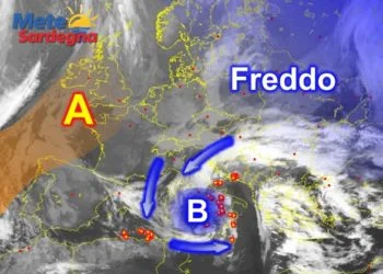 Meteosat Sardegna 11 350x250 - Il peggioramento meteo sta arrivando