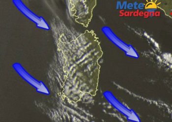 Meteosat Sardegna 2 350x250 - Peggioramento in atto: piogge più intense dal pomeriggio