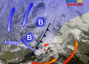 Meteosat Sardegna 3 350x250 - Peggioramento in atto: piogge più intense dal pomeriggio