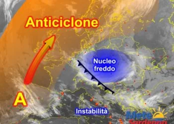 Meteosat Sardegna 9 350x250 - Il peggioramento meteo sta arrivando