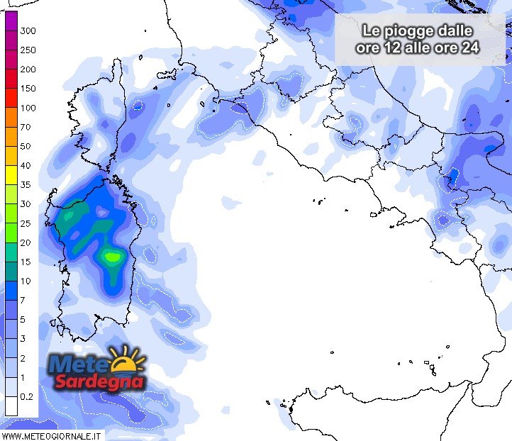 Piogge Sardegna 10 - Maltempo dal pomeriggio: le ultime novità sulle piogge