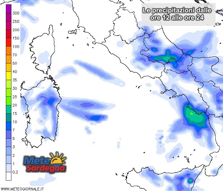 Piogge Sardegna 4 - Instabilità porterà piogge nel pomeriggio