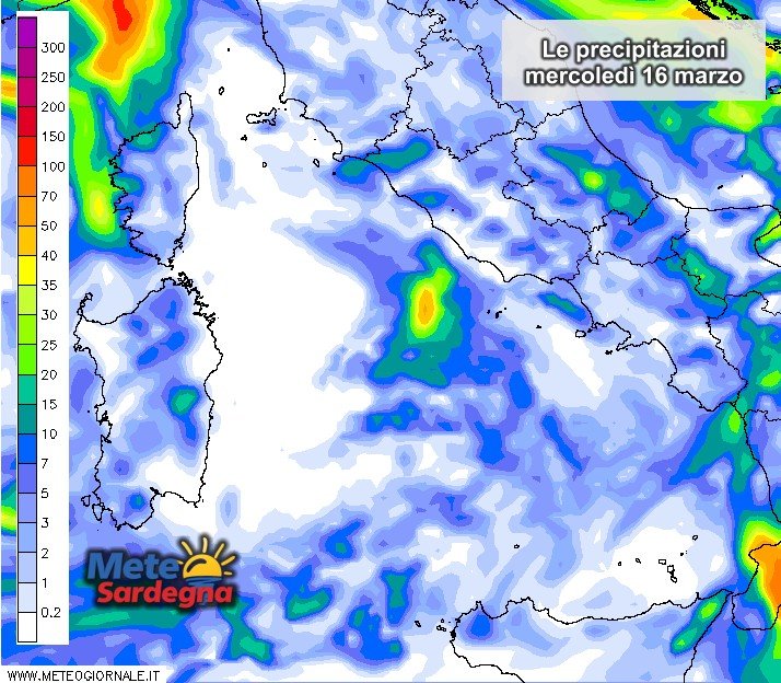 Piogge Sardegna 5 - Domani piogge più diffuse e consistenti