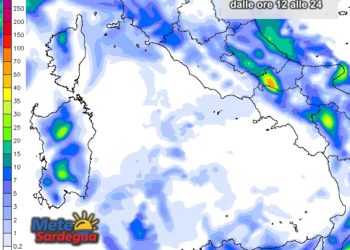 Piogge Sardegna 6 350x250 - Possibili isolati piovaschi pomeridiani sul Gennargentu
