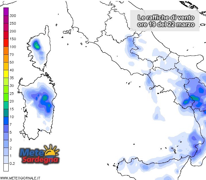 Piogge Sardegna 9 - Prima del tepore primaverile, ancora instabilità pomeridiana