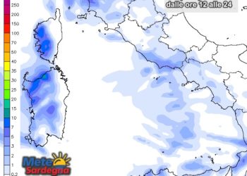Piogge sardegna 350x250 - Meteo Sardegna: ecco le piogge attese dalle ore 12 alla mezzanotte