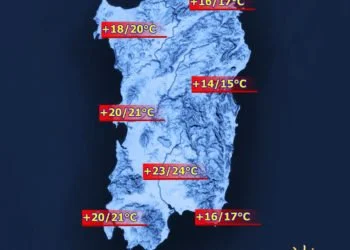 Temperature massime 21 marzo 350x250 - Martedì forte calo delle temperature: anche 10°C nell'interno