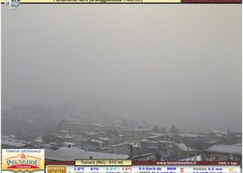 Webcam Tonara 350x250 - Nevica oltre gli 800-900 metri