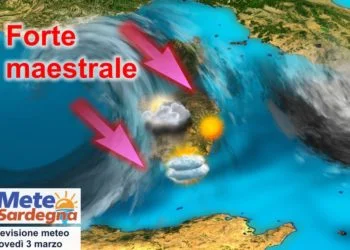 maestrale burrasca freddo sardegna 350x250 - Super mareggiata, confermate onde fino a 7m/8m