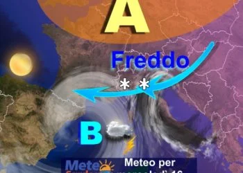 maltempo sardegna settimana marzo meteo pioggia neve 350x250 - Improvviso caldo anomalo, lunedì l’apice. Poi calo termico e maltempo