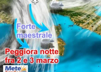 peggioramento meteo sardegna pioggia neve 350x250 - Weekend in Sardegna tra sole, qualche acquazzone e il mite Scirocco