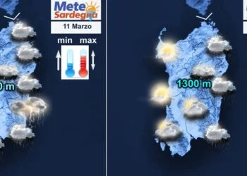 previsioni meteo sardegna venerdi weekend 350x250 - Improvviso caldo anomalo, lunedì l’apice. Poi calo termico e maltempo