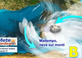 sardegna meteo maltempo piogge neve 350x250 - Meteo weekend: arriva freddo ed anche la neve a bassa quota. Ecco dettagli