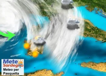 sardegna meteo pasquetta sole nubi 350x250 - Curioso vortice ciclonico a largo di Costa Rei