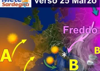 sardegna meteo prossima settimana maltempo piogge primavera pasqua 350x250 - Altri temporali, da venerdì meteo migliora. Verso un weekend Palme col sole
