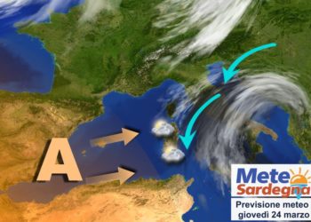 sardegna meteo settimana pasqua 350x250 - Rapido aggiornamento piogge: si spostano a nord come previsto