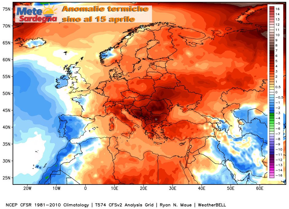 Anomalie termiche 1 - Prima metà d'aprile, o di giugno? Il caldo anomalo è stato incredibile