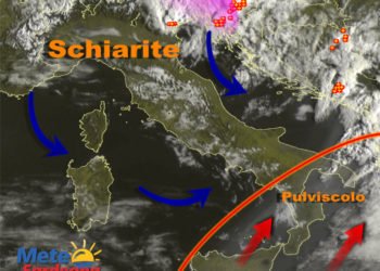 Meteosat Sardegna 6 350x250 - Bassa Pressione sul nord Africa apre la strada al cambiamento