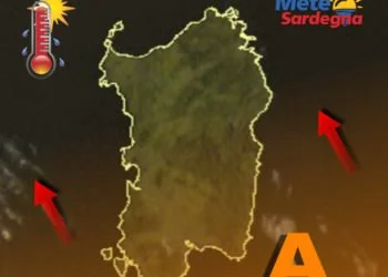 Meteosat Sardegna 7 350x250 - Meteo variabile, un po' uggioso ma molto mite. Attese punte di 20°C