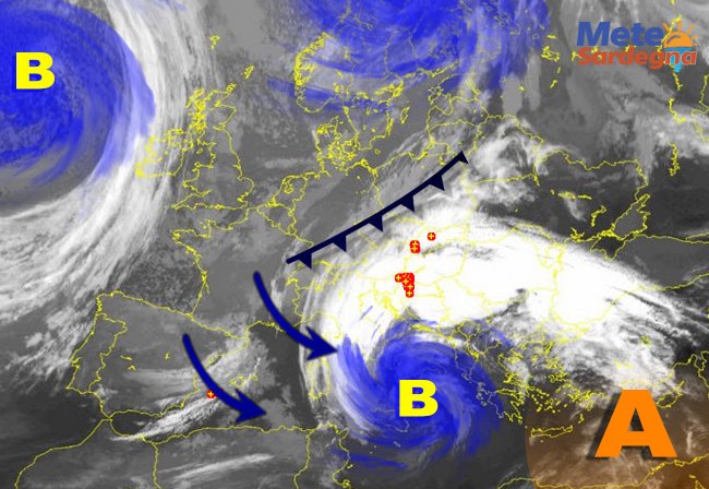 Meteosat sardegna 5 - Seguiamo l'evoluzione meteo: arriva il maltempo