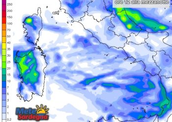 Piogge Sardegna 3 350x250 - Meteo Sardegna: ecco le piogge attese dalle ore 12 alla mezzanotte