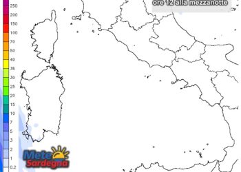 Piogge Sardegna 350x250 - Meteo Sardegna: ecco le piogge attese dalle ore 12 alla mezzanotte