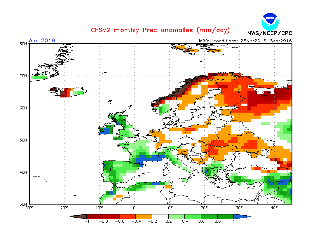 Come sarà il mese di aprile? Ecco la previsioni stagionali Piogge aprile - Come sarà il mese di aprile? Ecco la previsioni stagionali