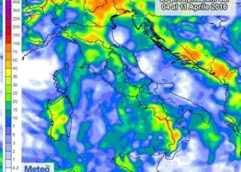 Piogge settimanali 350x250 - Le piogge di giovedì: giornata di maltempo