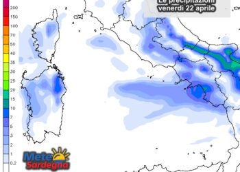 Precipitazioni Sardegna 350x250 - Meteo Sardegna: ecco le piogge attese dalle ore 12 alla mezzanotte